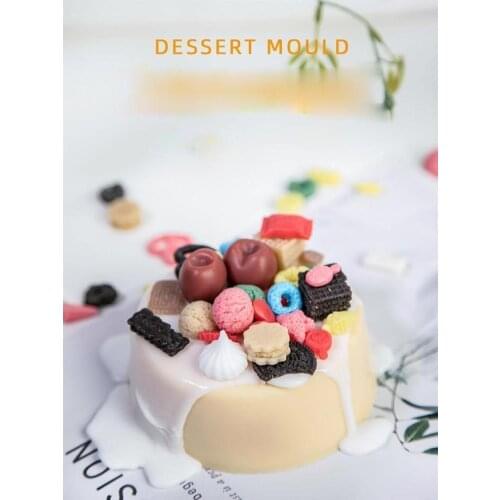Dessert Cake Mold Baking Accessories Ice Cream Food Grade Silicone Mold DIY Handmade Soap Form Cake Decorating Tools Resin Mold
