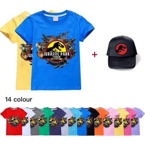 3D Printed Jurassic Park T Shirt Kids Funny Casual Dinosaur World T-shirt Summer Tops Tees Children Boy Girl Clothes Cool Tshirt