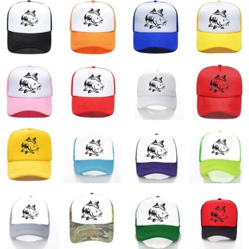Fish hat Custom logo hat DIY baseball hat customized summer cap unisex mesh foam hatcasquette homme gorras кепка mesh hat