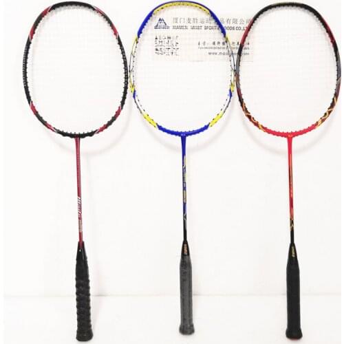 JIBI Ultralight 3U 76g Strung Badminton Racket Professional Carbon Badminton Racquet 30-32 LBS free Grips and Wristband
