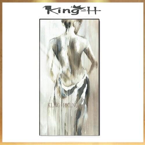 Oil Painting By Handpainted Modern Abstract Body Canvas Painting Wall Art Pictures For Living Room Home Decor Gift Frameless