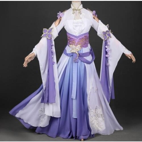 Game Zai Jian Ni Shui Han Li Shishi Cosplay Costume Chinese Han Fu Dance Costume Halloween Party Costumes