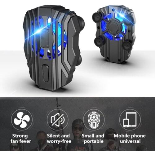 Mobile Phone Cooler Silent Phone Radiator LED Cooling Fan for iPhone An-droid