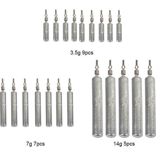 9/7/5pcs/set Cylindrical Fishing Sinkers Set Dropshot Rig Fishing Lure Weights Sinking Carp Bass Fishing Tackles Accessories