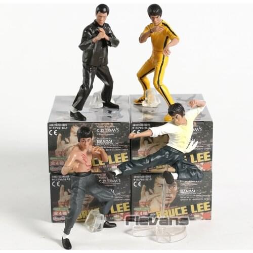 Bruce Lee King of Kung Fu PVC Figures Collection Toys 4pcs/set