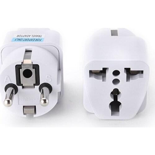 New 250V 10A 800W Universal EU GER AU Plug Adapter White Travel Converter Conversion Plug European Germany Chinese Power Socket