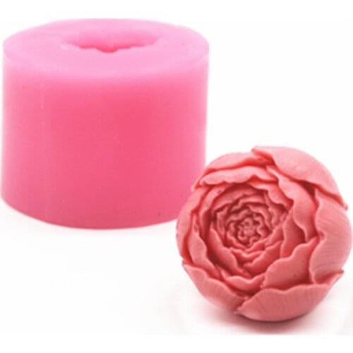 New 3D Flower Rose Silicone Fondant Soap Mold Cake Jelly Candy Mousse Chocolate Decoration Baking Tool Moulds DIY Candle Mould