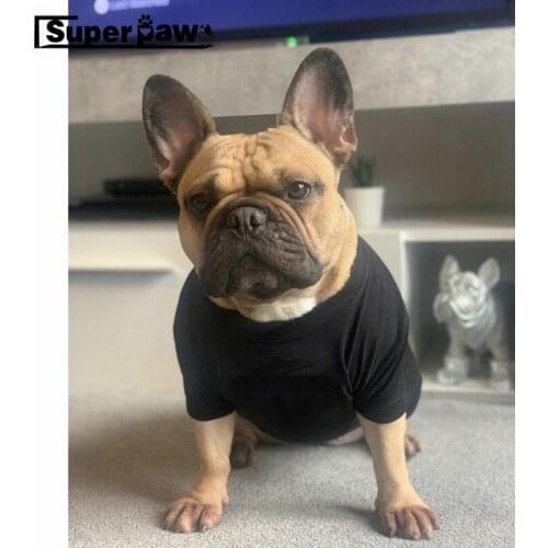 Spring Summer Pet Dog T-shirt Puppy Vest Cotton Clothes Clothing For Small Medium Dogs Schnauzer Pug French Bulldog GKC81