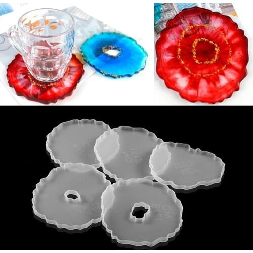 Wavy Lace Tea Coaster Silicone Molds Wine Glass Coaster Epoxy Resin Mold For DIY Family Party Table Decoration Jewelry Making