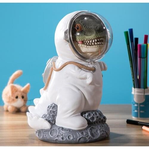 Funny crocodile astronaut resin decoration Money Boxes Personality cartoon crocodile child gift piggy bank