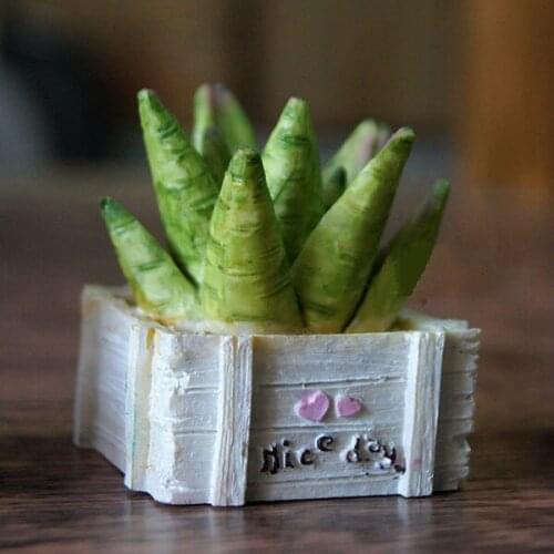 1/6 Scale Succulent Potted Plants Simulation Life Scene Layout Props Diorama Dollhouse Accessories for Dolls Miniature Model