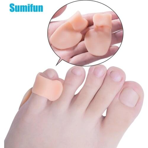 2Pcs Silicone Gel Hallux Valgus Foot Care Tool Bunion Toe Bone Corrector Protector Straightener Spreader Pedicure C1347