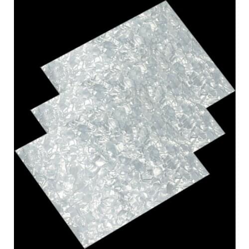 210mm x 148mm White Pearl Celluloid Sheet DIY Guitar Picks Pickguards Inlays Deco 0.46mm 0.71mm