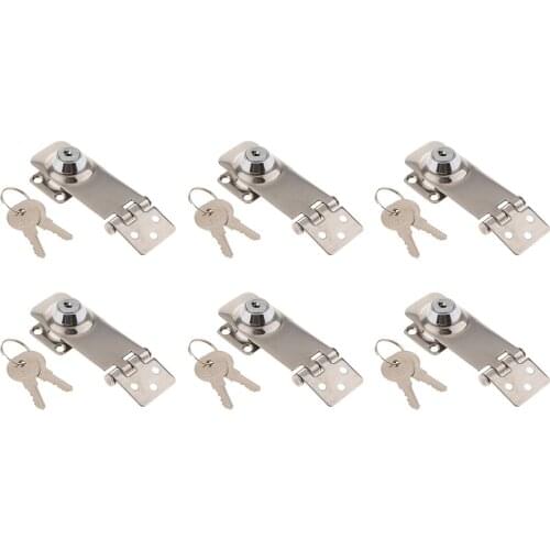 6x Floor Lock Handle Floor Lift Lift Buckle Stainless Steel Ring Traction Ring