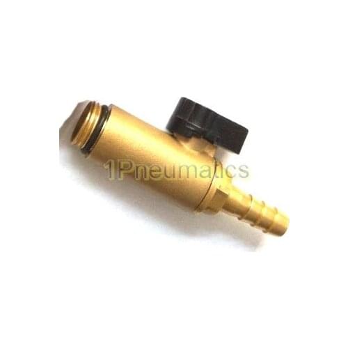 Free Shipping 2PCS/LOT High Quality Manual Control 1/2'' Male Thread Electric Drain Valve Brass Tube BARB Fittings DT-02