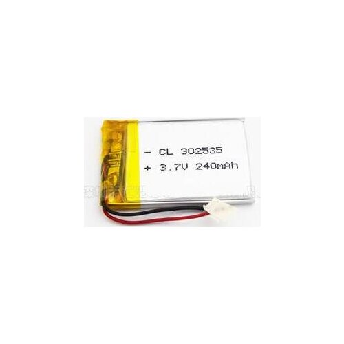 Free ship 3pcs/lot 3.7v 240mah 302535 polymer lithium li-po rechargeable battery for MP3 MP4 GPS recorder PSP toy speaker