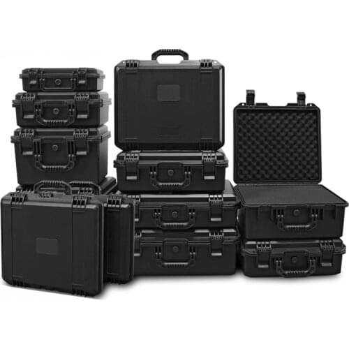Tool Case Impact Resistant Safety Case Suitcase Toolbox File Box Equipment Camera Case with Pre-cut Foam Lining