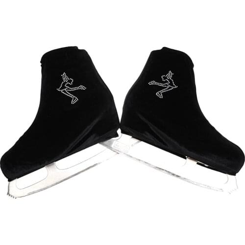 Nasinaya Figure Skating Shoes Cover Velvet for Kids Adult Protective Roller Skate Ice Skating Accessories shiny Rhinestones 16