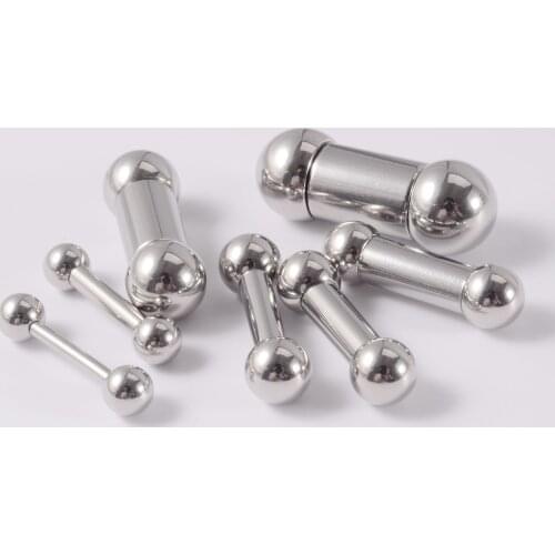 CHUANCI 1 PC Big Size Stainless Steel Straight Barbell Rings Tragus Ear Piercing PA Nipple Ring Bar Lips Body Piercing Jewelry