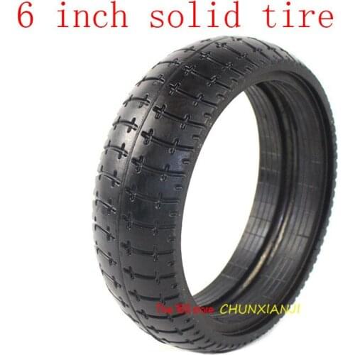 Good Quality 6 Inch Electric Scooter Solid Tire 6" Tubeless Tyre Fits Many Gas Electric Scooters Tire