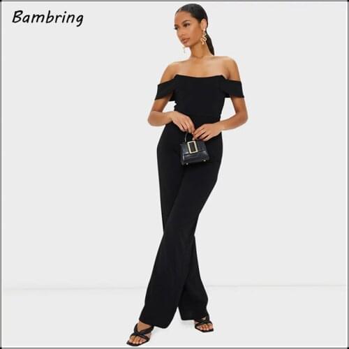 Summer Elegant Strapless Sleeveless Jumpsuits Women Fashion Black Tube Top Rompers Ladies Casual Backless Overalls New Custom