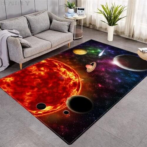 Galaxy Space Nordic Trend Stars Pattern Carpets for Living Room Bedroom Area Rug Kids Room Play Crawl Mat Childrens Game Carpet