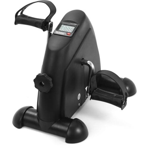 Mini Pedal Stepper Exercise Machine LCD Display Indoor Cycling Bike Stepper with Adjustable Resistance For Home Office Workout