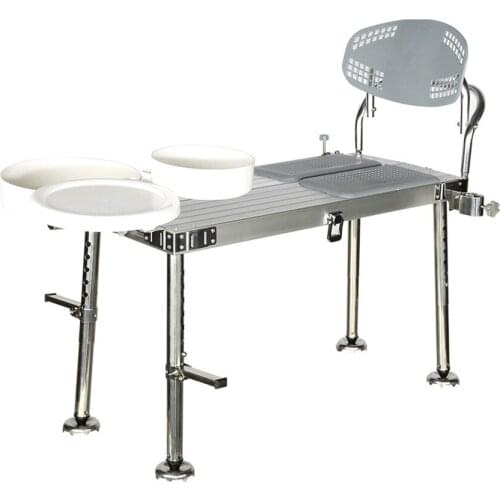 Mini Fishing table fishing chair Aluminum alloy Light convenient Foldable multifunctional Fishing accessories 300kg Load-bearing