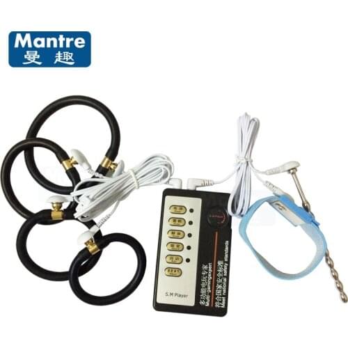 Mens Healthy Sex Products Electric Shock Urethral Catheter Penis Plug Dilator Cock Rings Pulse Stimulate Device