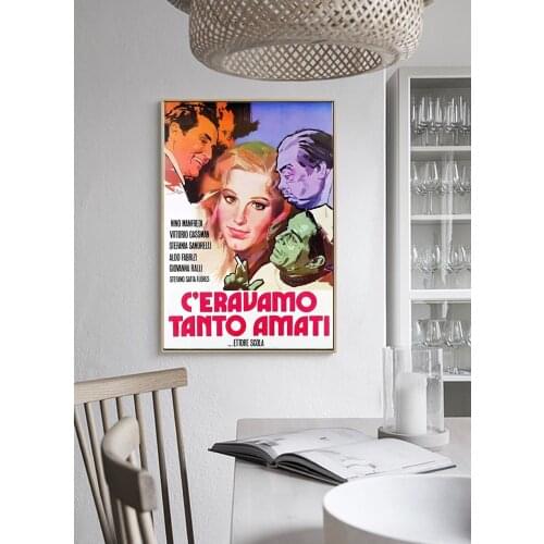 We All Loved Each Other So Much C'eravamo tanto amati Italy Classic Retro Movie Decorative Poster Wall Canvas Sticker Home Decor
