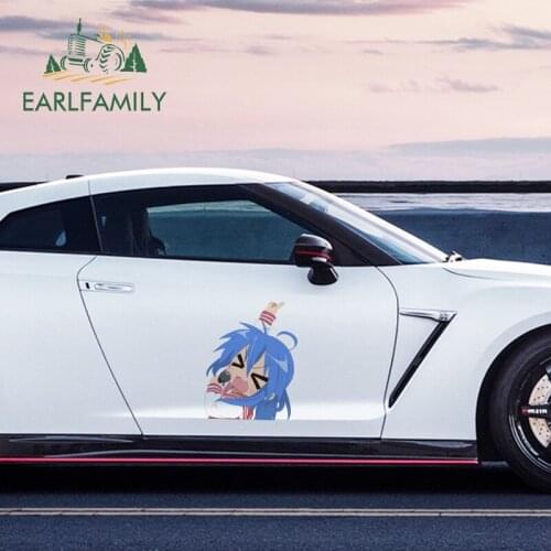 EARLFAMILY 43cm x 33.4cm For Lucky Star Car Waterproof Sticker Car Door Protector Decal Occlusion Scratch Personality Creative