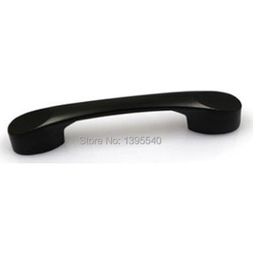 New 64mm Black Mediterranean-Style Cabinet Handle Modern Furniture Cabinet Drawer Knobs Cupboard Closet Pull Shoebox Bar Pulls