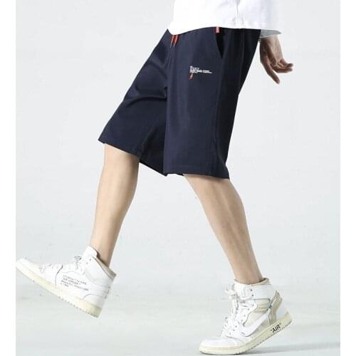 New MenS Shorts Young Students Wear Ice Thin Sports Fast Dry Pants In Summer Boy Trend Loose Korean Casual 5-Point Trousers