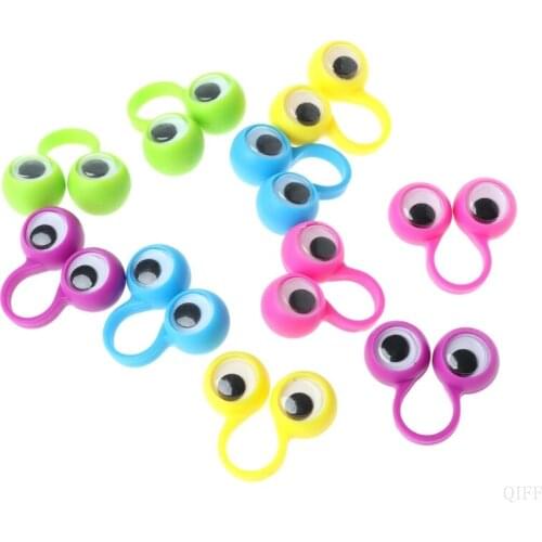 New New 10 Pcs Eye Finger Puppets Eye Rings Kids Baby Toys Gift Slime Accessories