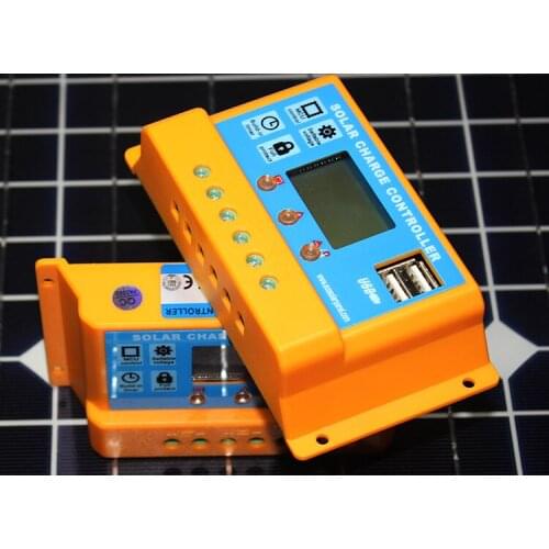 NEW 30A 20A 10A Solar Charge Controller solar panel battery regulators DC12V/24V Auto work Solar PV Battery Charger