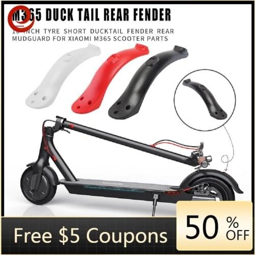 Upgraded Splash Fender Short Ducktail For Xiaomi M365/M187/Pro Scooter Rear Mudguard Back Wing For Xiaomi M365 Scooter Accessory