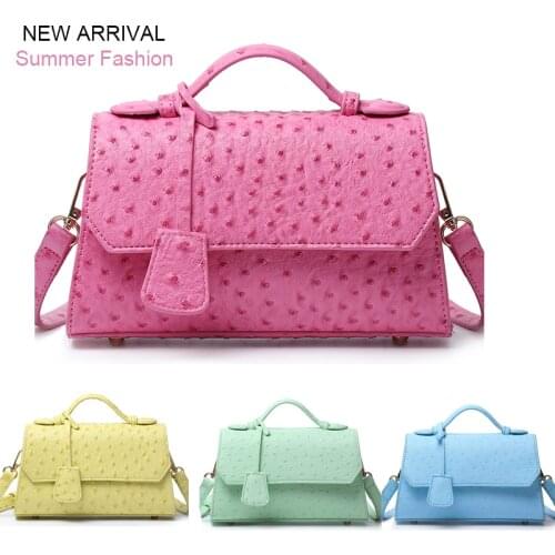 Factory Wholesales Price Ostrich Leather Bag New Style Shoulder Bag For Fashion Women Crossbody Bag