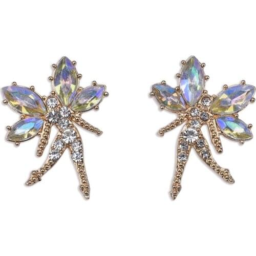 Luxury Crystal Small Elf Drop Earrings Women Fashion Dancing Girls Dangle Earring Jewelry Female Indian Ethnic Party ZA Earrings