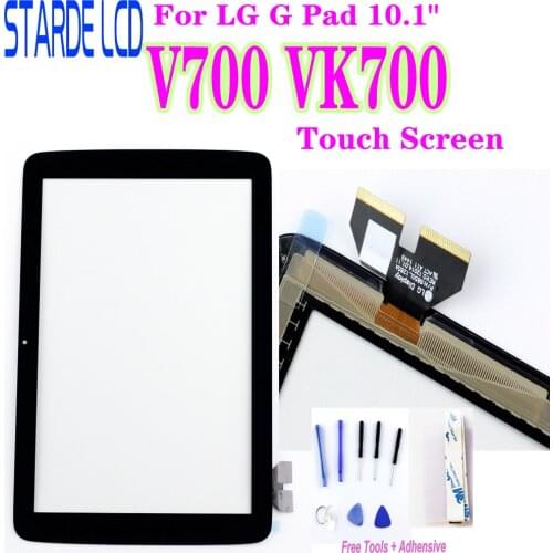 Touch Glass For LG G Pad 10.1" V700 VK700 Touch Screen Glass Digitizer Panel Front Glass Lens Sensor Not LCD with Tools