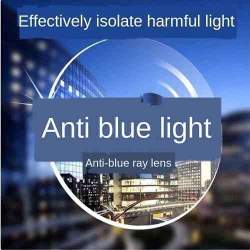 Shanghai Shitong Green Anti-Blue Radiation UV 1.56 1.61 1.67 Aspherical Green Film Myopia Lens