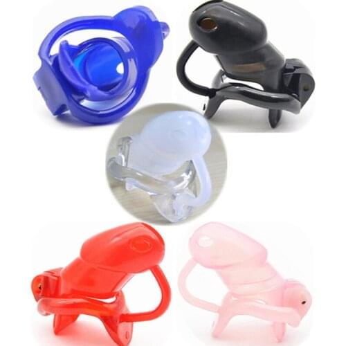 Silicone Chastity Cage Resin Penis Locker Rings CB6000 CB6000S Cock Cages Male Chastity Devices 5 Colors Sex Toys for Man G7-230