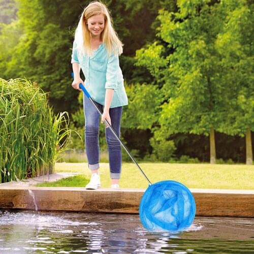 Swimming Pool Skimmer Net With Telescopic Pole Removal Leaf Rake Mesh Pool Ponds Cleaning Debris Tools Accessories