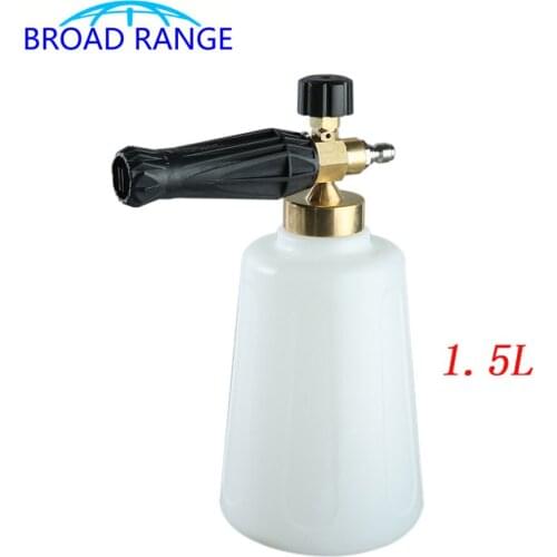 1.5L High Pressure Washer Snow Foam Nozzle With G1/4 Quick Connect Total Brass Generator For Metal Gun Car Cleaning Accessory