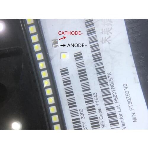 1000PCS Lextar LED Backlight TV High Power LED DOUBLE CHIPS 1W 3V 3030 Cool white PT30A66 TV Application 3030 pct 3v led Diode