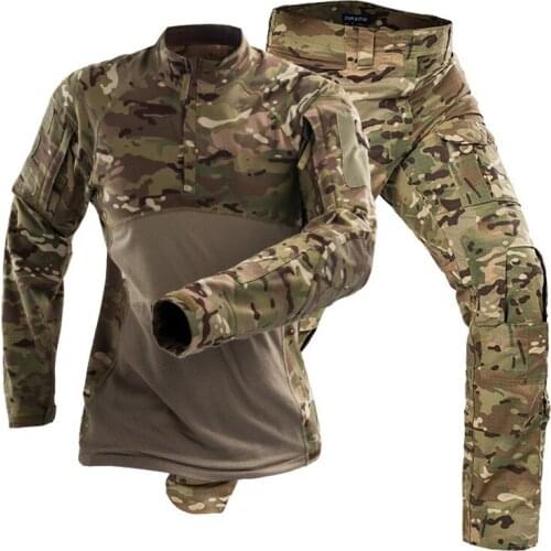 Tactical Uniforms Men Airsoft Military Clothing Camouflage Combat Special Force Suits Paintball Jackets Pants No Pads