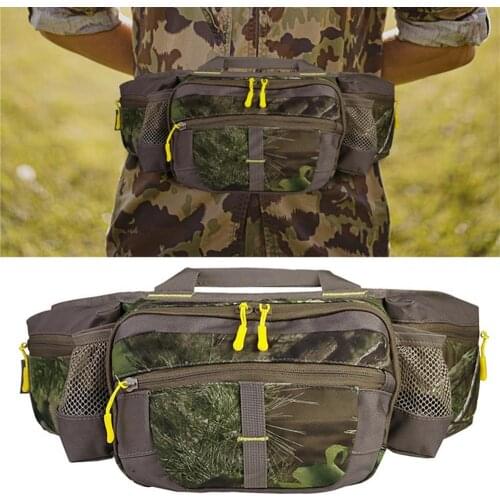 Mens waterproof and breathable tool storage bag mens outdoor waist bag military Oxford wallet travel bag tough guy camping