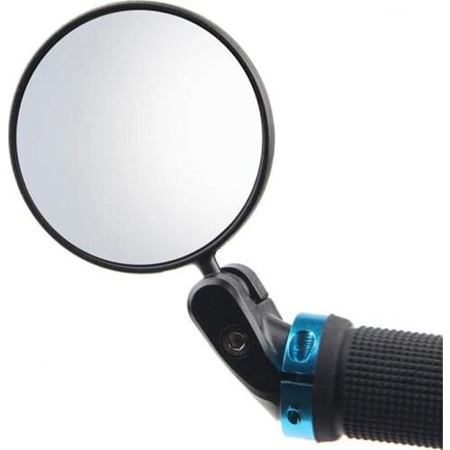 ABS Bike Rearview Mirror Convex Anti-glareS Black 360 Rotation Handlebar Mirror for Bike Bicycle Handlebar 2021