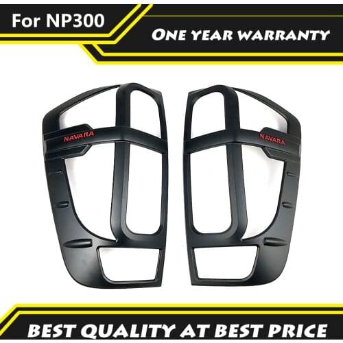 Matte black ABS car tail light cover for Nissan Navarra NP300 2015-2021 Rear Lamp cover pickup modification parts