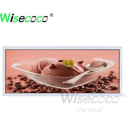 15.8 inch LCD screen 1280*540 G158ETN01 use for digital signage Stretched Bar LCD automotive displays supermarket advertisina