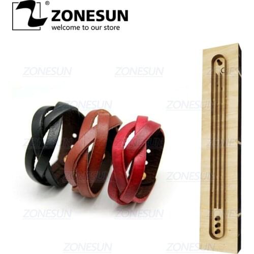 ZONESUN Weaved Bracelet Leather Cutting Die Paper Art Leather Decoration Tool For Die Cutting Machine Diy Handicraft Cutter